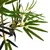 Produktbild 3 för Konstväxt bambu 552 blad 120 cm grön