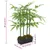 Produktbild 5 för Konstväxt bambu 240 blad 80 cm grön