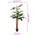 Produktbild 5 för Konstgjord bananträd 19 blad 180 cm grön