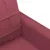 Produktbild 6 för 2-sitssoffa vinröd 120 cm tyg