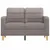 Produktbild 3 för 2-sitssoffa taupe 120 cm tyg
