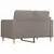 Produktbild 5 för 2-sitssoffa taupe 120 cm tyg
