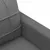 Produktbild 6 för Soffa 2-sits mörkgrå 140 cm tyg