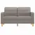Produktbild 3 för 2-sitssoffa taupe 140 cm tyg