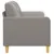 Produktbild 4 för 2-sitssoffa taupe 140 cm tyg