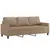 Produktbild 2 för 3-sitssoffa cappuccino 180 cm konstläder