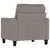 Produktbild 5 för Fåtölj taupe 60 cm tyg