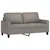 Produktbild 2 för 2-sitssoffa taupe 140 cm tyg