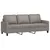 Produktbild 2 för 3-sitssoffa taupe 180 cm tyg