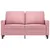 Produktbild 3 för Soffa 2-sits rosa 120 cm sammet