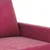 Produktbild 6 för 2-sitssoffa vinröd 120 cm sammet