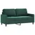 Produktbild 2 för Soffa 2-sits mörkgrön 140 cm sammet