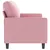 Produktbild 4 för Soffa 2-sits rosa 140 cm sammet