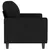 Produktbild 4 för Soffa 2-sits svart 140 cm sammet