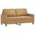 Produktbild 2 för Soffa 2-sits brun 140 cm sammet