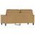 Produktbild 5 för Soffa 2-sits brun 140 cm sammet