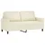 Produktbild 2 för Soffa 2-sits gräddvit 140 cm sammet