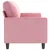 Produktbild 4 för 3-sitssoffa rosa 180 cm sammet