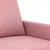 Produktbild 6 för 3-sitssoffa rosa 180 cm sammet