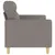 Produktbild 4 för 2-sitssoffa taupe 140 cm tyg