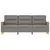 Produktbild 3 för 3-sitssoffa taupe 180 cm tyg
