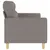 Produktbild 4 för 3-sitssoffa taupe 180 cm tyg