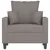 Produktbild 3 för Fåtölj taupe 60 cm tyg