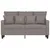 Produktbild 3 för 2-sitssoffa taupe 120 cm tyg