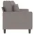Produktbild 4 för 2-sitssoffa taupe 140 cm tyg