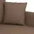 Produktbild 6 för 3-sitssoffa brun 180 cm tyg
