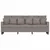 Produktbild 3 för 3-sitssoffa taupe 180 cm tyg