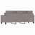 Produktbild 5 för 3-sitssoffa taupe 180 cm tyg
