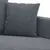 Produktbild 6 för 2-sitssoffa mörkgrå 120 cm sammet