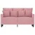 Produktbild 3 för Soffa 2-sits rosa 120 cm sammet