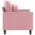 Produktbild 4 för Soffa 2-sits rosa 120 cm sammet