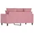 Produktbild 5 för Soffa 2-sits rosa 120 cm sammet