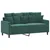 Produktbild 2 för Soffa 2-sits mörkgrön 140 cm sammet