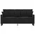 Produktbild 3 för Soffa 2-sits svart 140 cm sammet