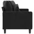 Produktbild 4 för Soffa 2-sits svart 140 cm sammet