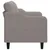 Produktbild 4 för 2-sitssoffa taupe 140 cm tyg