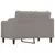 Produktbild 5 för 2-sitssoffa taupe 140 cm tyg