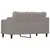 Produktbild 5 för 2-sitssoffa taupe 140 cm tyg