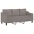 Produktbild 2 för 3-sitssoffa taupe 180 cm tyg