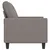 Produktbild 4 för 2-sitssoffa taupe 120 cm tyg