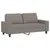 Produktbild 2 för 2-sitssoffa taupe 140 cm tyg