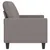 Produktbild 4 för 2-sitssoffa taupe 140 cm tyg