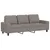 Produktbild 2 för 3-sitssoffa taupe 180 cm tyg