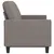 Produktbild 4 för 3-sitssoffa taupe 180 cm tyg