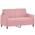 Produktbild 2 för Soffa 2-sits rosa 120 cm sammet
