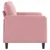 Produktbild 4 för Soffa 2-sits rosa 120 cm sammet